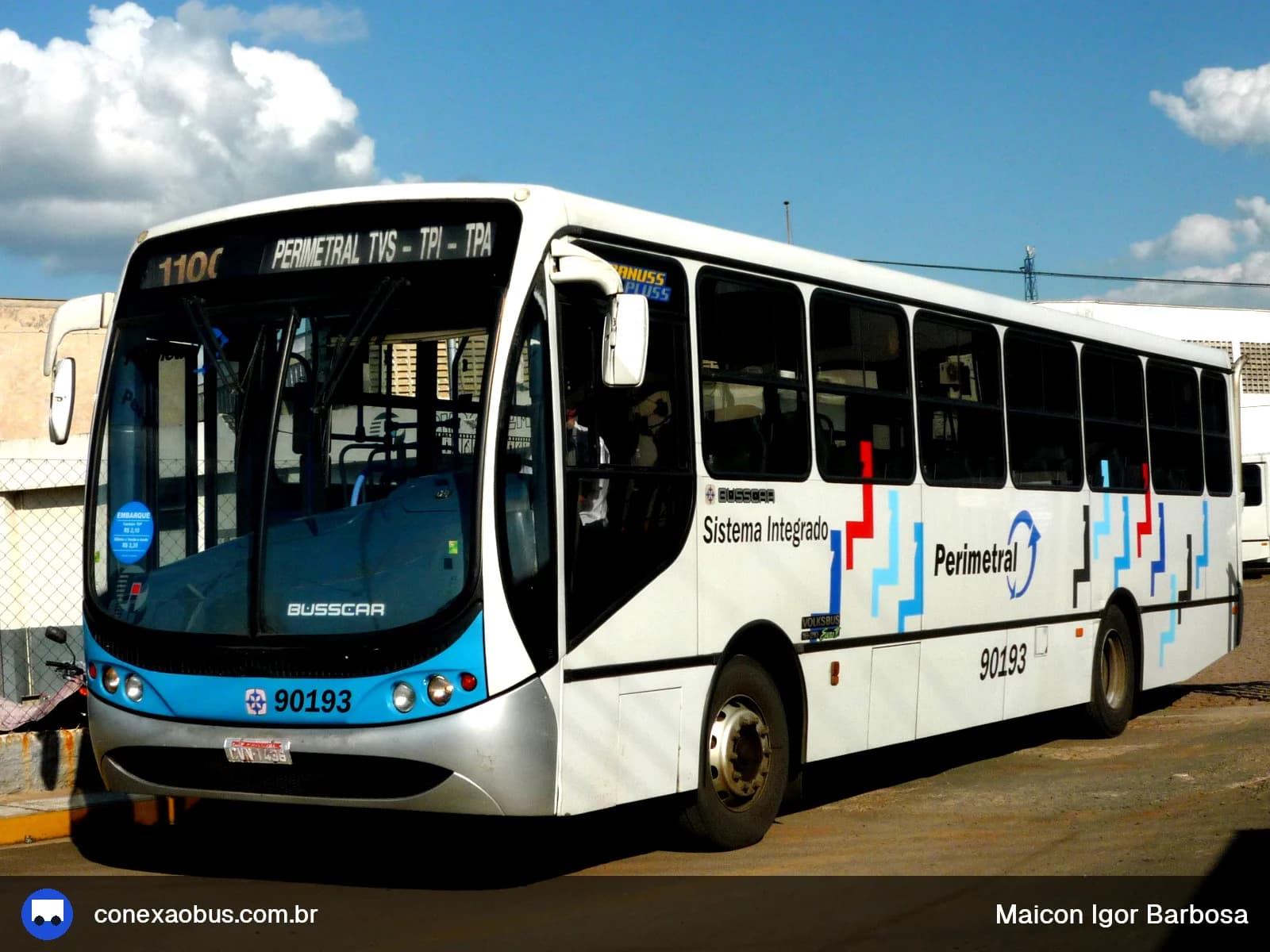 Ônibus Busscar Urbanuss Pluss, da Viação Piracema de Transportes Ltda, prefixo 90193, em Piracicaba-SP
