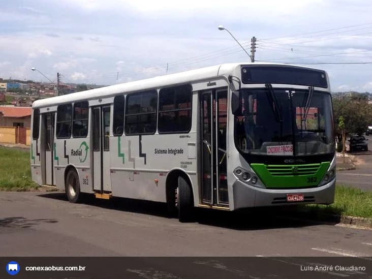 Ônibus Comil Svelto 2008, da Viação Stênico Ltda, prefixo 362, em Piracicaba-SP