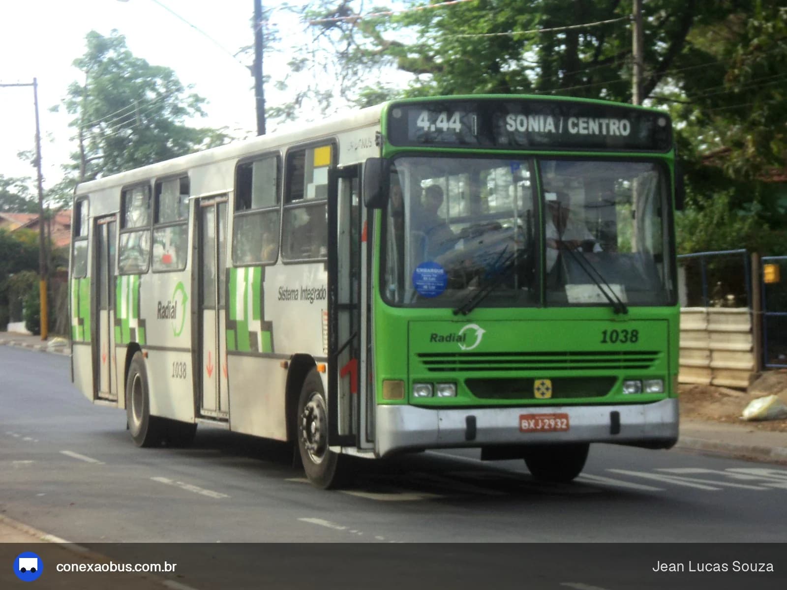 Ônibus Busscar Urbanus 1994, da VIPA - Viação Panorâmica, prefixo 1038, em Piracicaba-SP