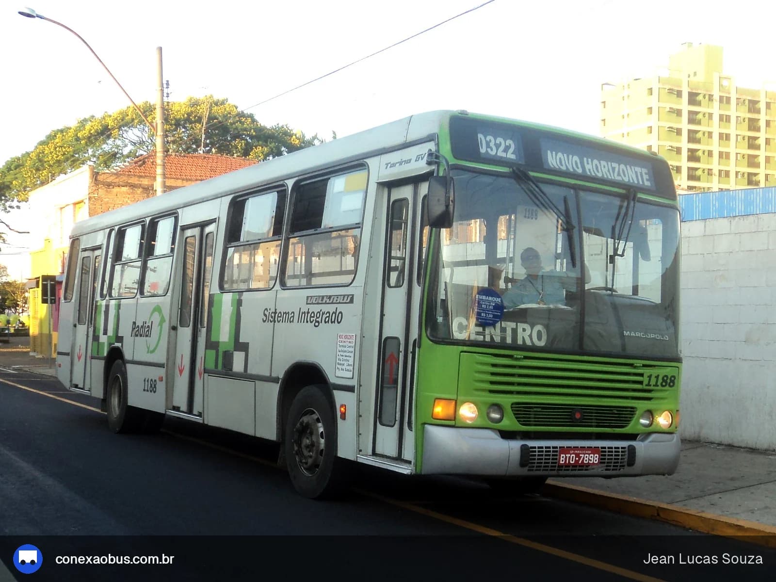 Ônibus Marcopolo Torino GV, da VIPA - Viação Panorâmica, prefixo 1188, em Piracicaba-SP