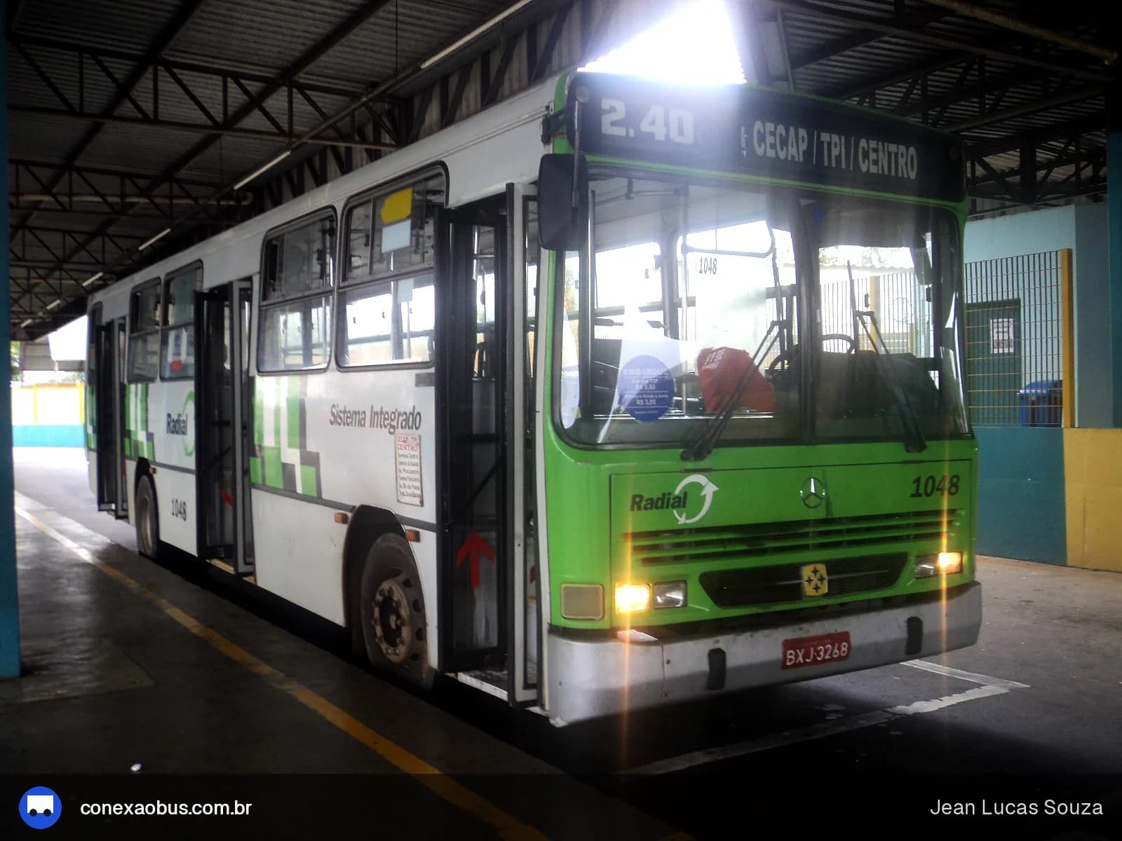 Ônibus Busscar Urbanus 1994, da VIPA - Viação Panorâmica, prefixo 1048, em Piracicaba-SP