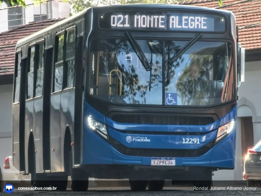 Ônibus CAIO Apache Vip V, da Rápido Sumaré | Pira Mobilidade, prefixo 12291, em Piracicaba-SP