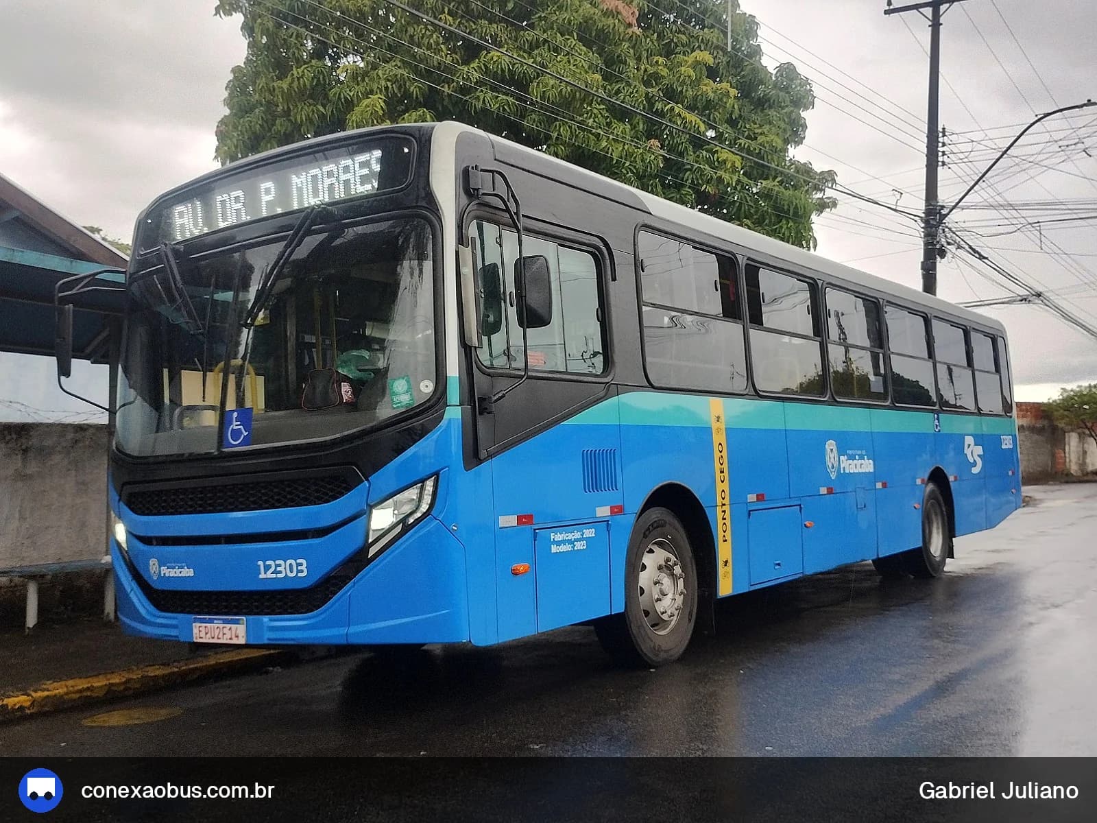 Ônibus CAIO Apache Vip V, da Rápido Sumaré | Pira Mobilidade, prefixo 12303, em Piracicaba-SP