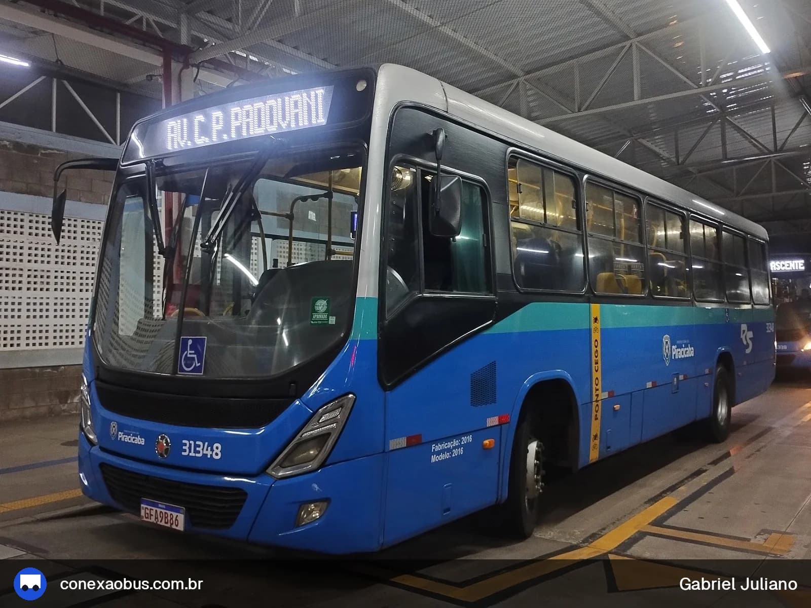 Ônibus Marcopolo Torino 2014, da Rápido Sumaré | Pira Mobilidade, prefixo 31348, em Piracicaba-SP