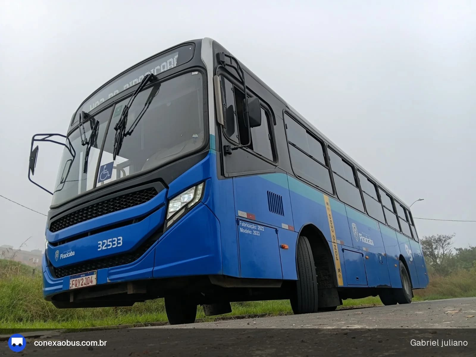 Ônibus CAIO Apache Vip V, da Rápido Sumaré | Pira Mobilidade, prefixo 32533, em Piracicaba-SP