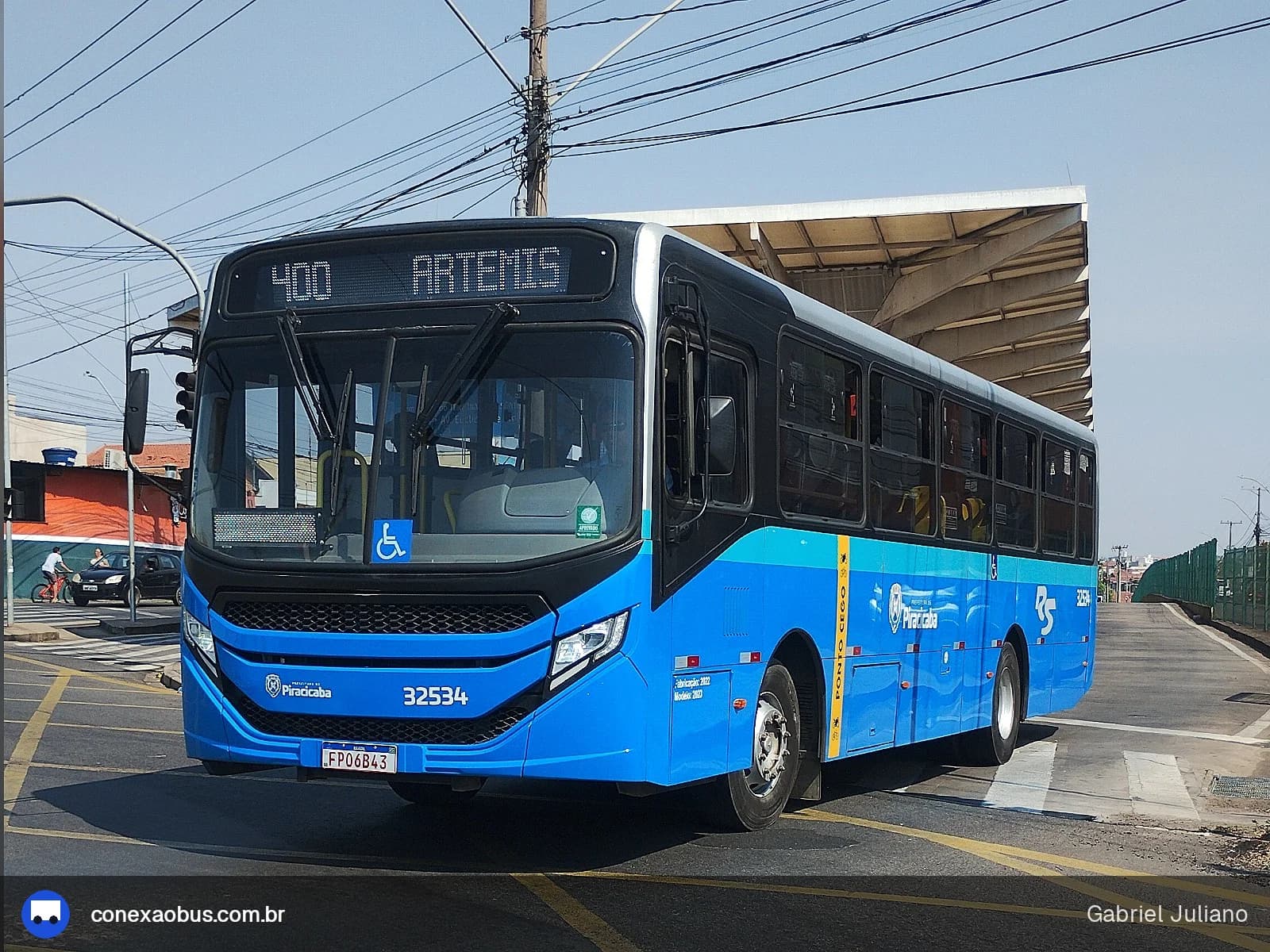 Ônibus CAIO Apache Vip V, da Rápido Sumaré | Pira Mobilidade, prefixo 32534, em Piracicaba-SP