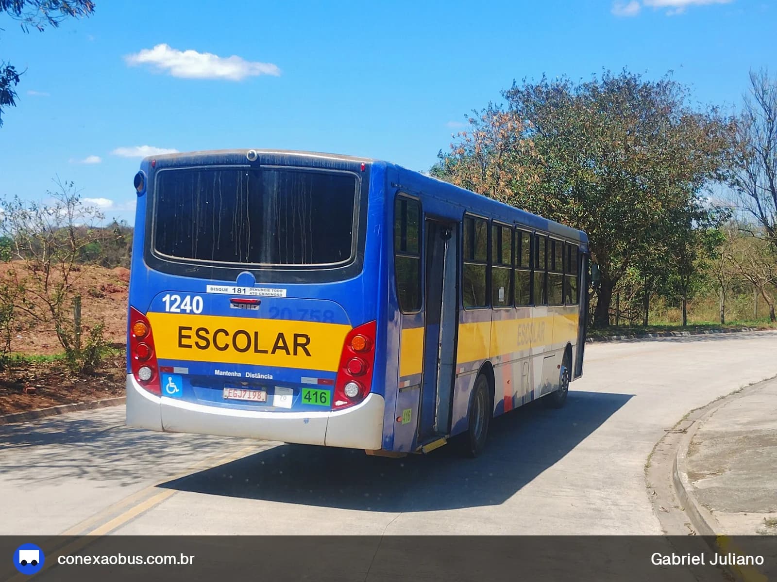 Ônibus CAIO Apache Vip II, da Viação Salire, prefixo 1240, em Piracicaba-SP
