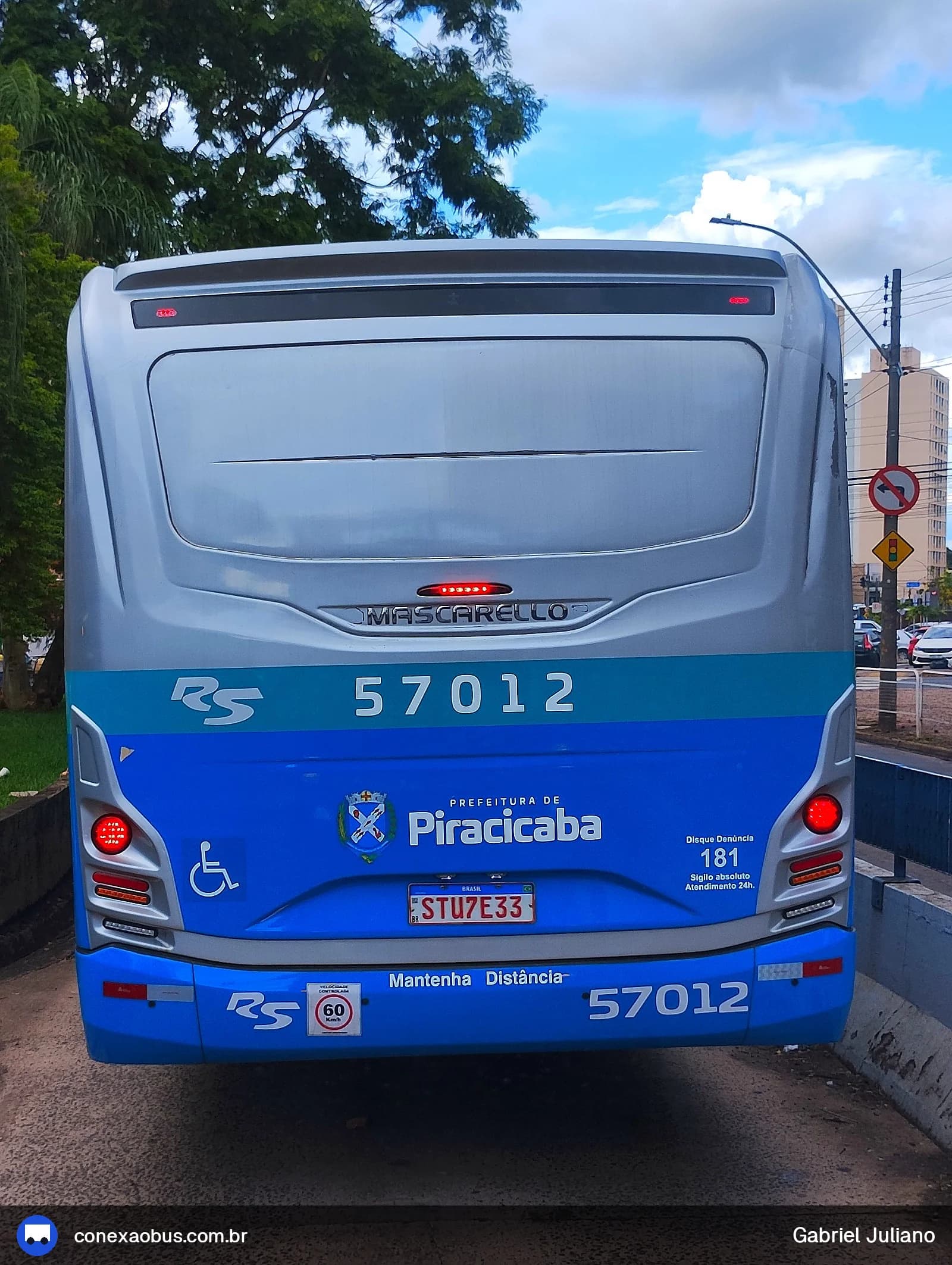 Ônibus Mascarello GRAN Via 2023, da Rápido Sumaré | Pira Mobilidade, prefixo 57012, em Piracicaba-SP