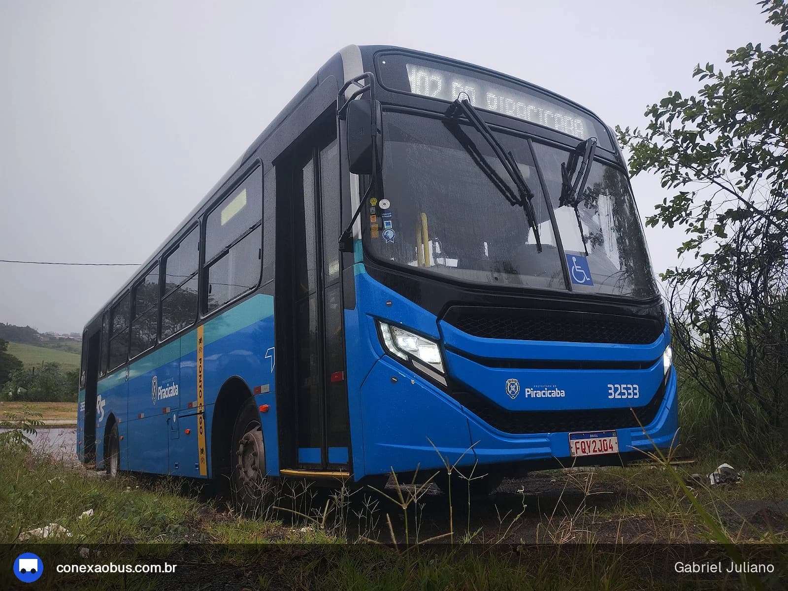 Ônibus CAIO Apache Vip V, da Rápido Sumaré | Pira Mobilidade, prefixo 32533, em Piracicaba-SP