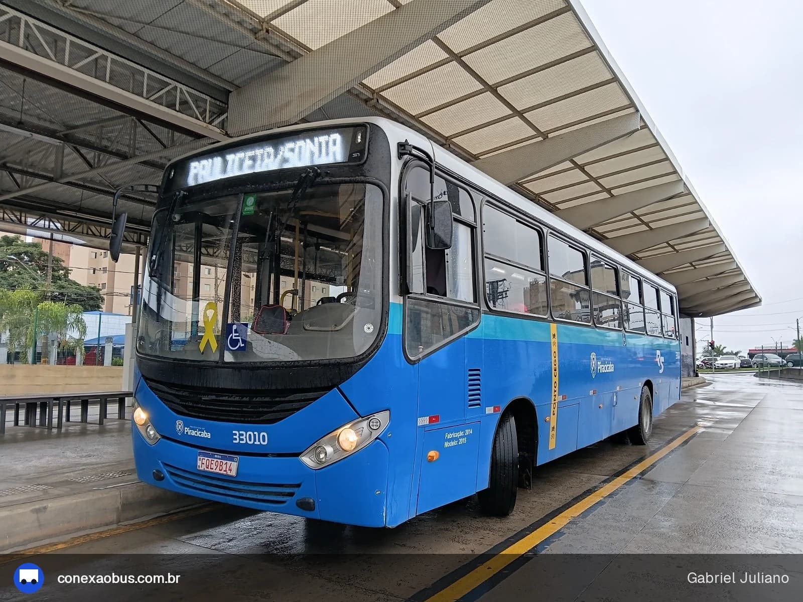 Ônibus Comil Svelto 2012, da Rápido Sumaré | Pira Mobilidade, prefixo 33010, em Piracicaba-SP