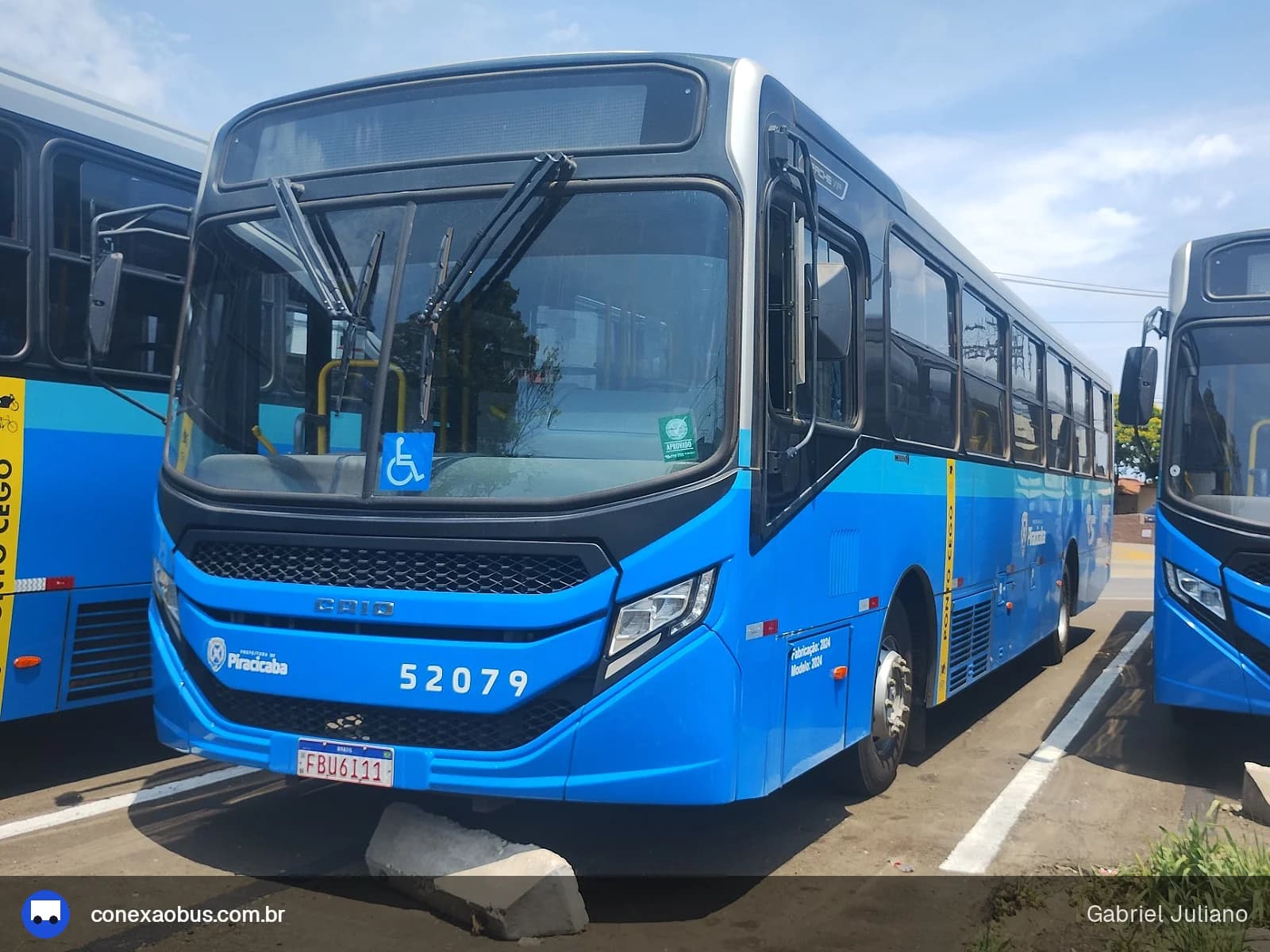 Ônibus CAIO Apache Vip V, da Rápido Sumaré | Pira Mobilidade, prefixo 52079, em Piracicaba-SP