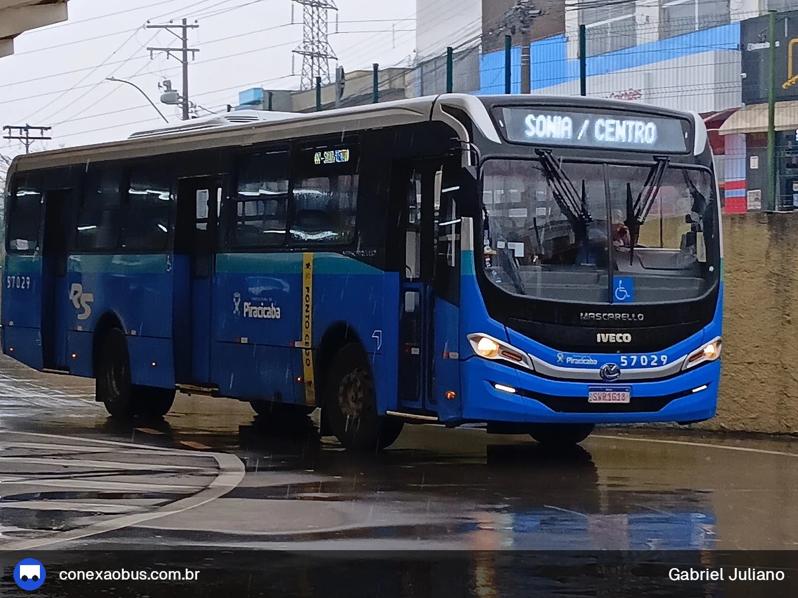 Ônibus Mascarello GRAN Via 2023, da Rápido Sumaré | Pira Mobilidade, prefixo 57029, em Piracicaba-SP