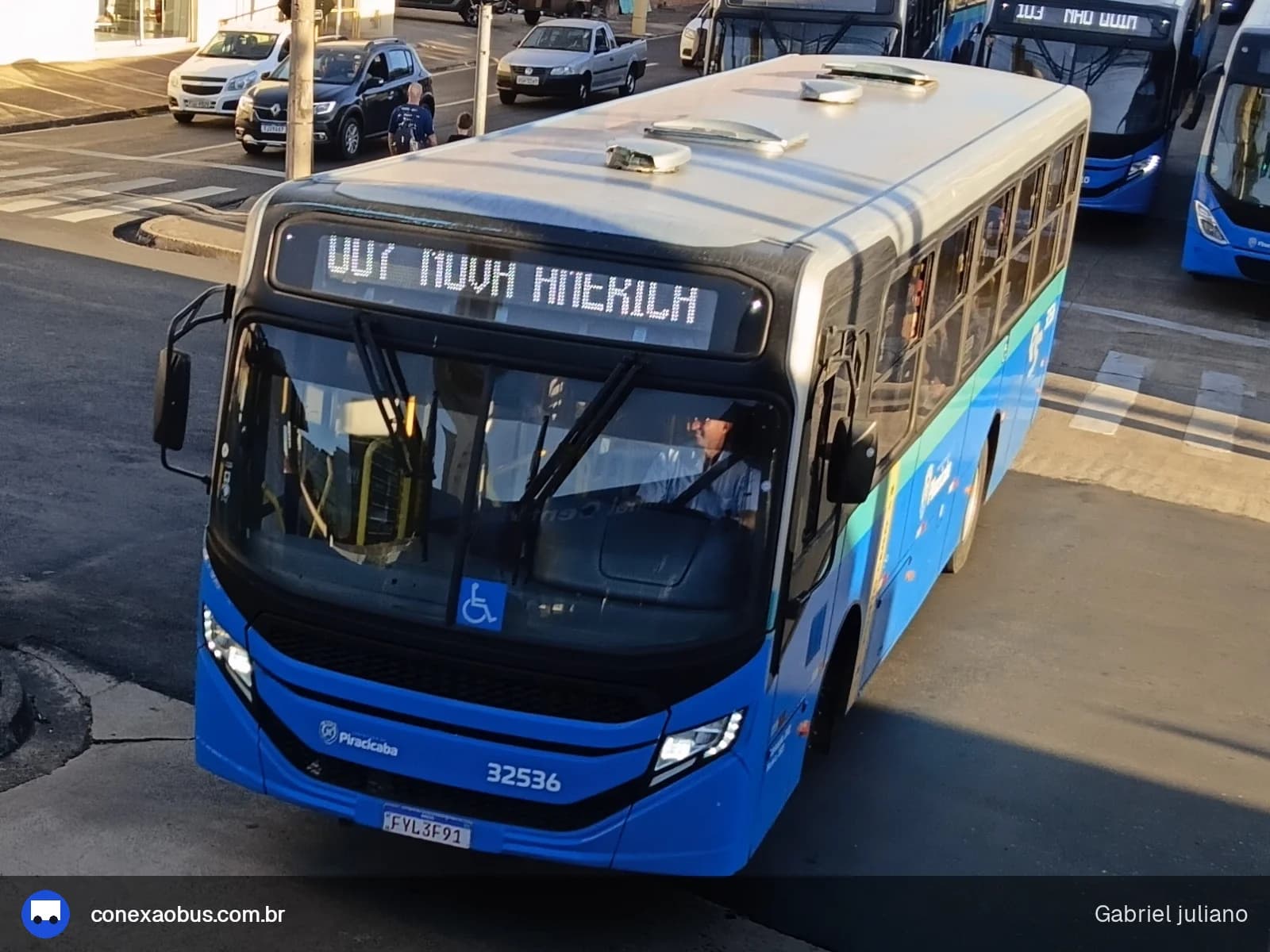 Ônibus CAIO Apache Vip V, da Rápido Sumaré | Pira Mobilidade, prefixo 32536, em Piracicaba-SP