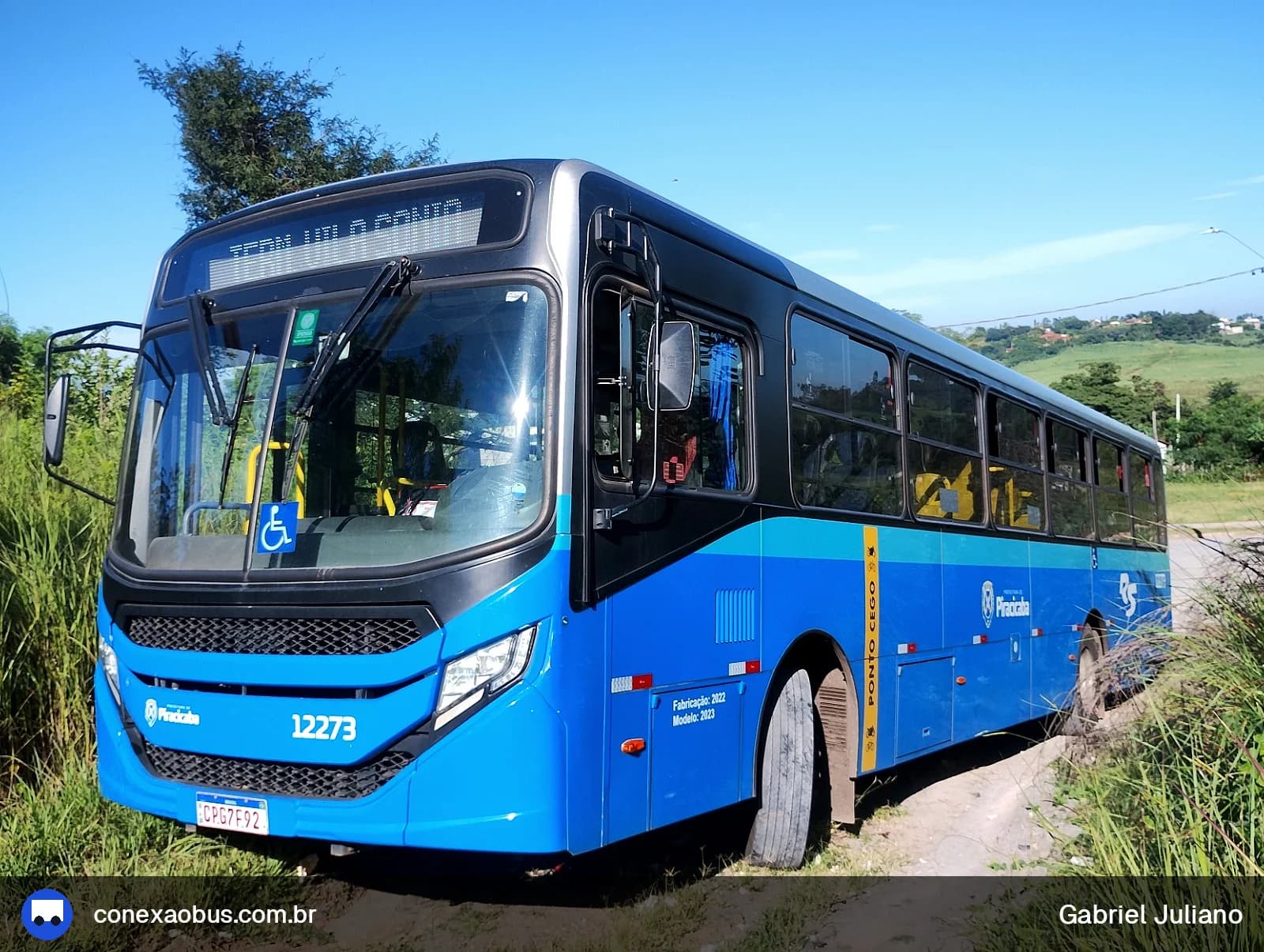 Ônibus CAIO Apache Vip V, da Rápido Sumaré | Pira Mobilidade, prefixo 12273, em Piracicaba-SP