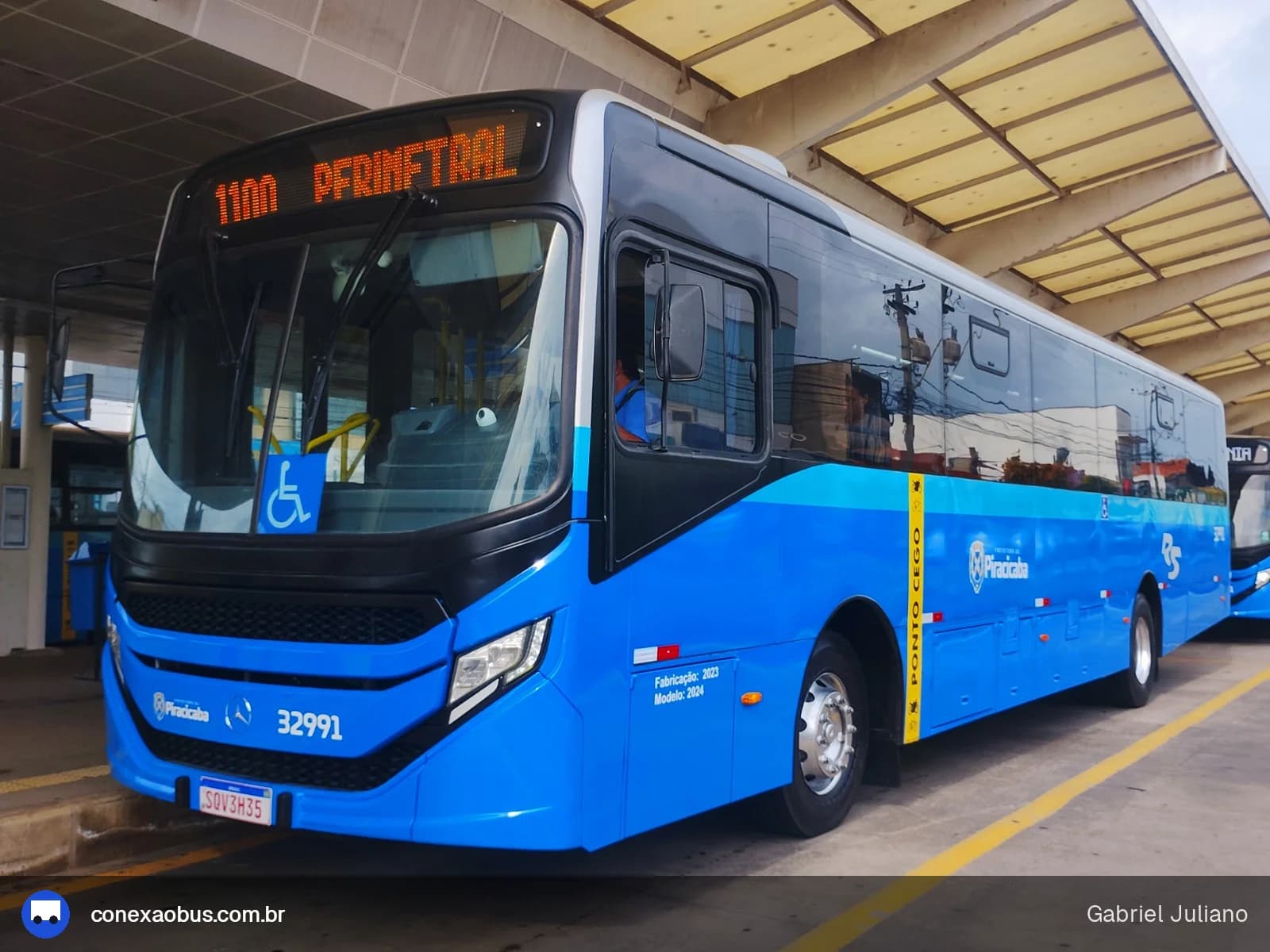 Ônibus CAIO Apache Vip V, da Rápido Sumaré | Pira Mobilidade, prefixo 32991, em Piracicaba-SP