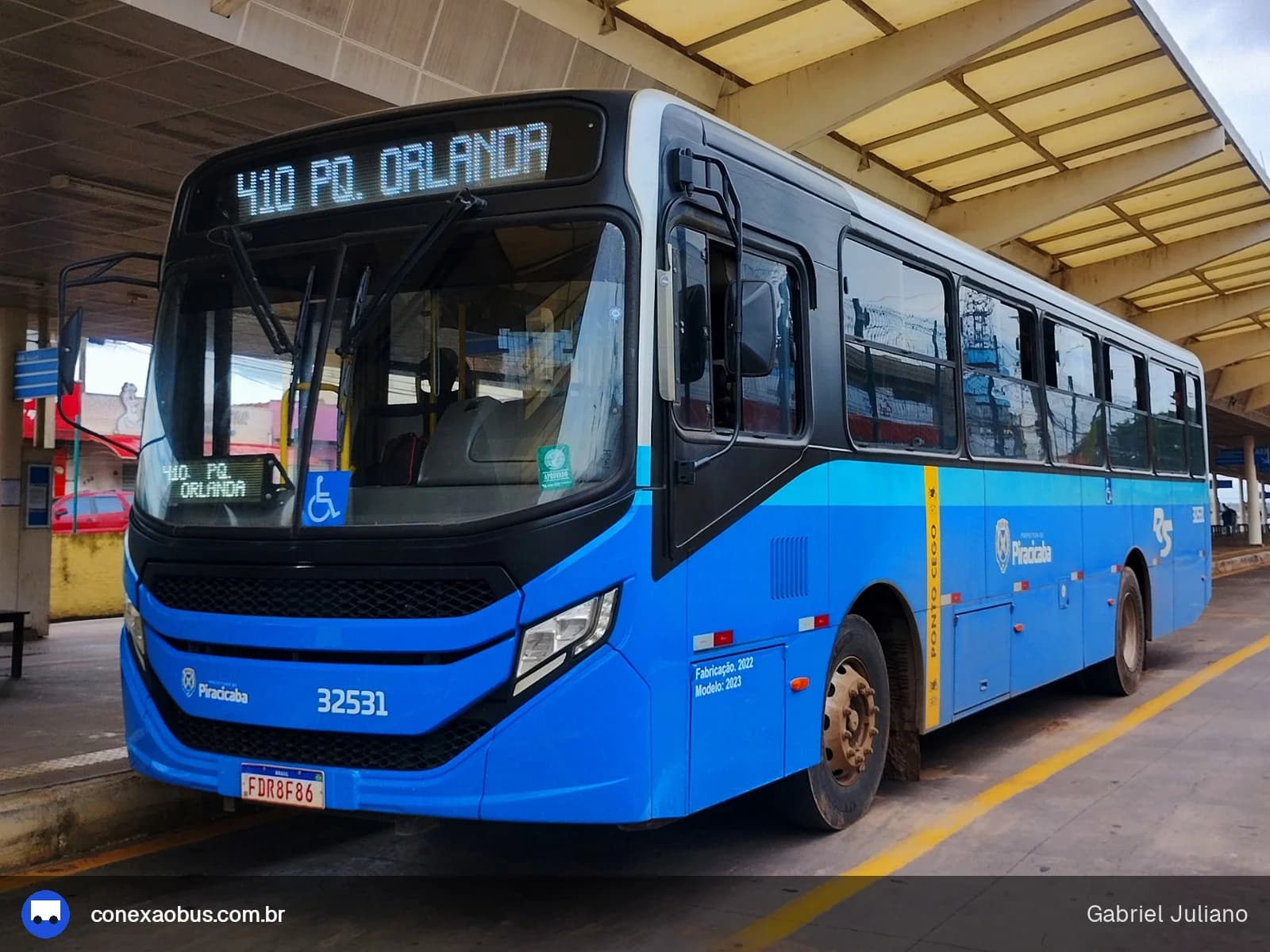Ônibus CAIO Apache Vip V, da Rápido Sumaré | Pira Mobilidade, prefixo 32531, em Piracicaba-SP