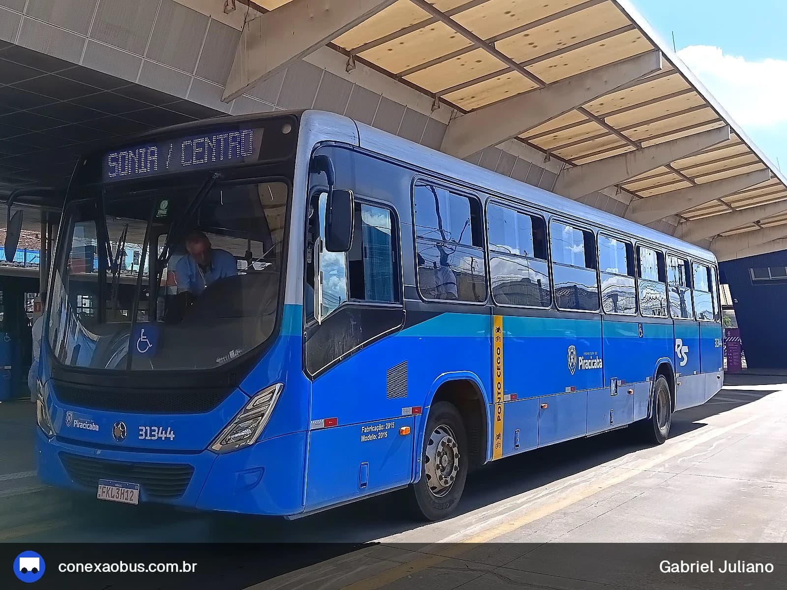 Ônibus Marcopolo Torino 2014, da Rápido Sumaré | Pira Mobilidade, prefixo 31344, em Piracicaba-SP