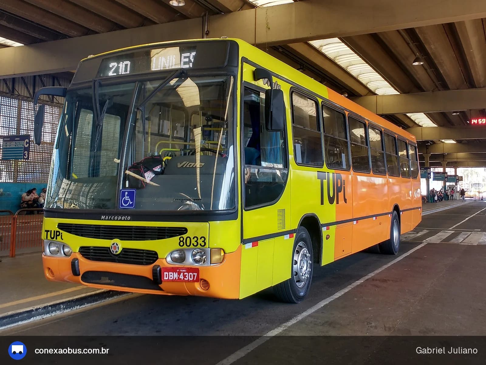 Ônibus Marcopolo Viale, da TUPi | Transporte Urbano Piracicaba, prefixo 8033, em Piracicaba-SP