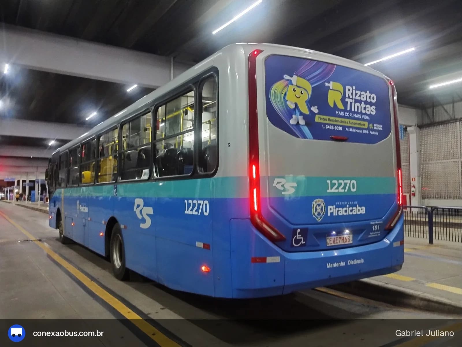 Ônibus CAIO Apache Vip V, da Rápido Sumaré | Pira Mobilidade, prefixo 12270, em Piracicaba-SP