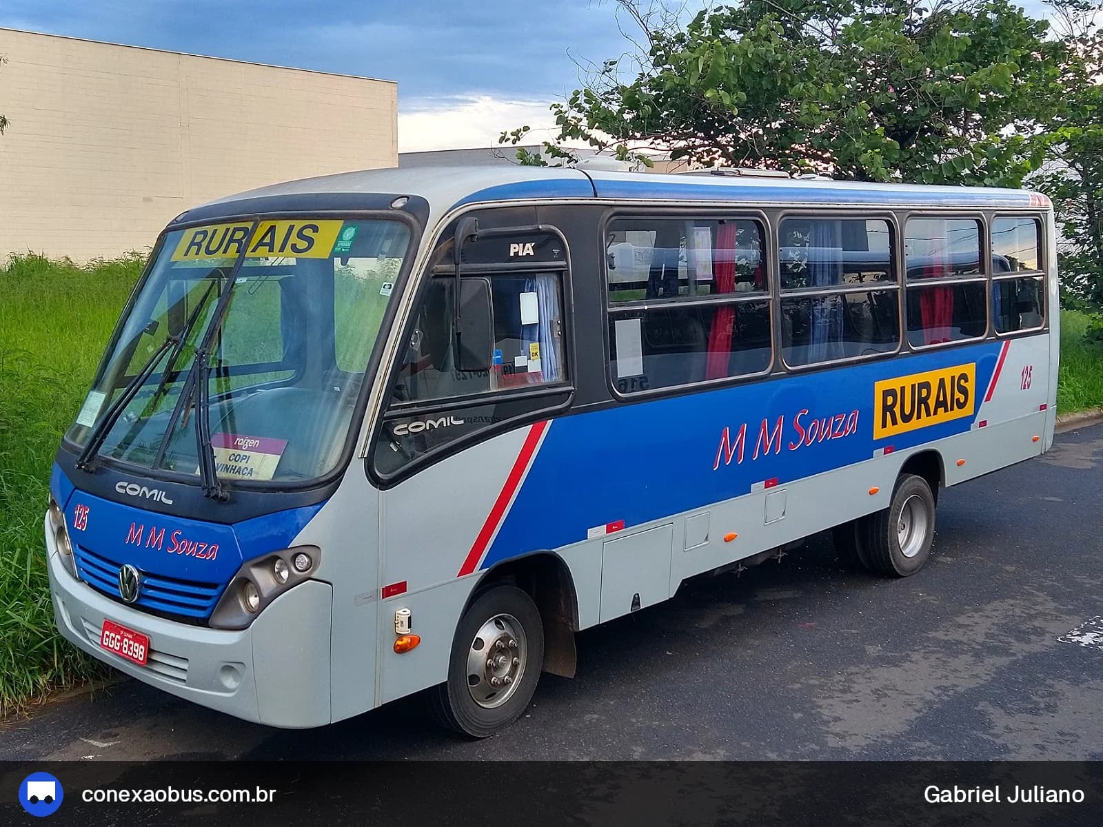 Ônibus Comil Piá 2008, da Auto Viação MM SOUZA Turismo, prefixo 125, em Piracicaba-SP