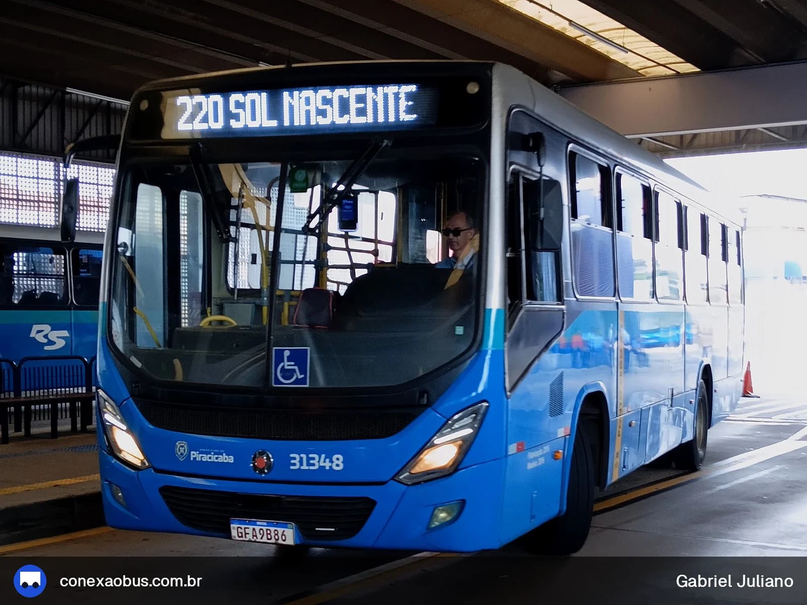 Ônibus Marcopolo Torino 2014, da Rápido Sumaré | Pira Mobilidade, prefixo 31348, em Piracicaba-SP