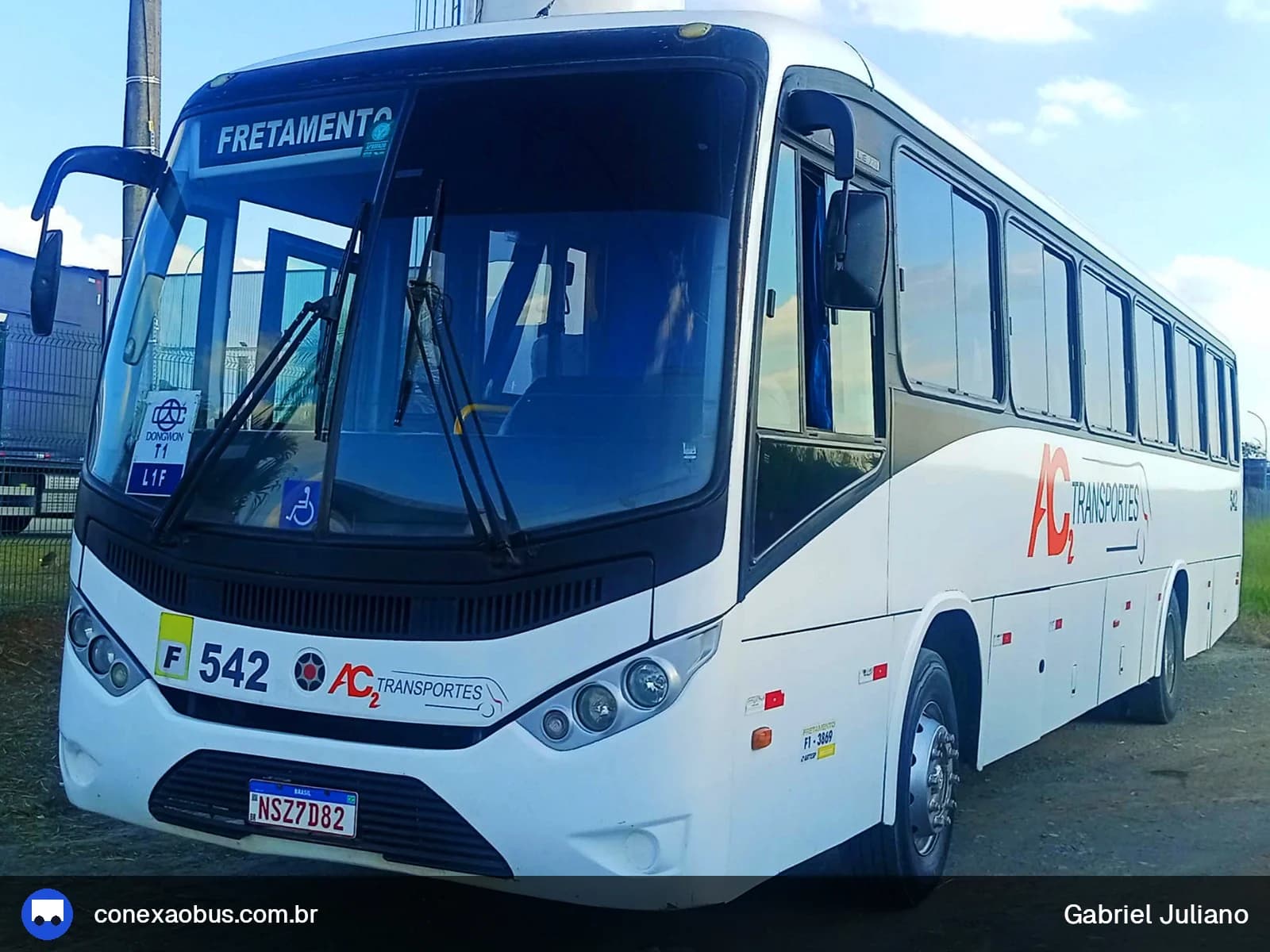 Ônibus Marcopolo IDEALE 770, da AC Transportes, prefixo 542, em Piracicaba-SP