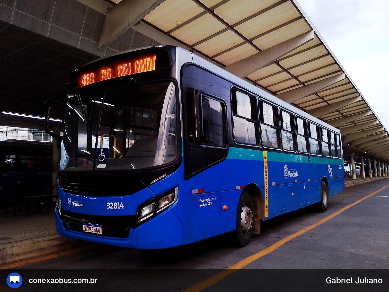 Ônibus CAIO Apache Vip IV, da Rápido Sumaré | Pira Mobilidade, prefixo 32814, em Piracicaba-SP