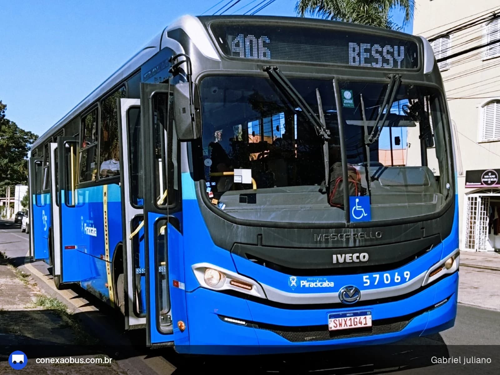 Ônibus Mascarello GRAN Via 2023, da Rápido Sumaré | Pira Mobilidade, prefixo 57069, em Piracicaba-SP