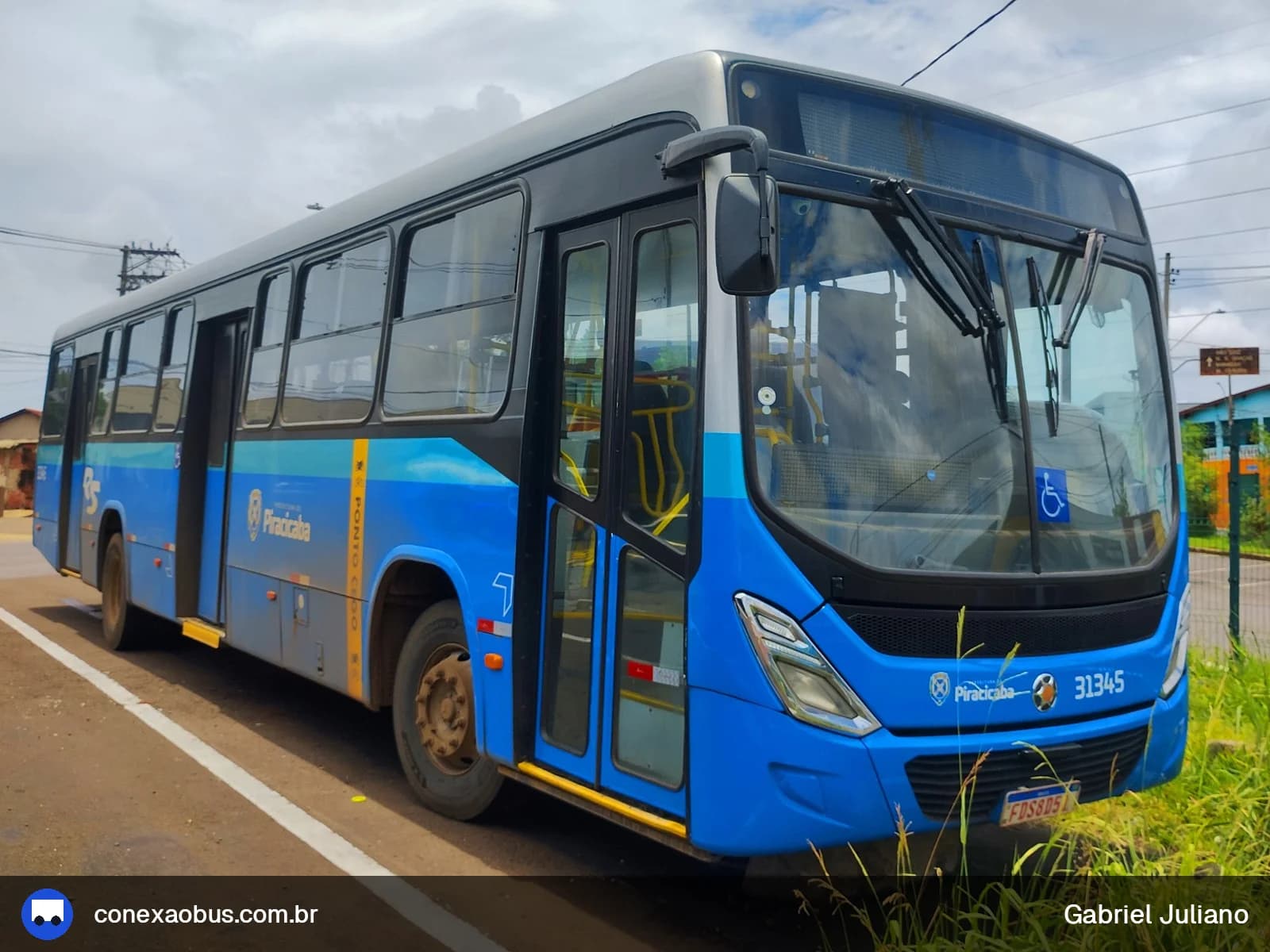 Ônibus Marcopolo Torino 2014, da Rápido Sumaré | Pira Mobilidade, prefixo 31345, em Piracicaba-SP