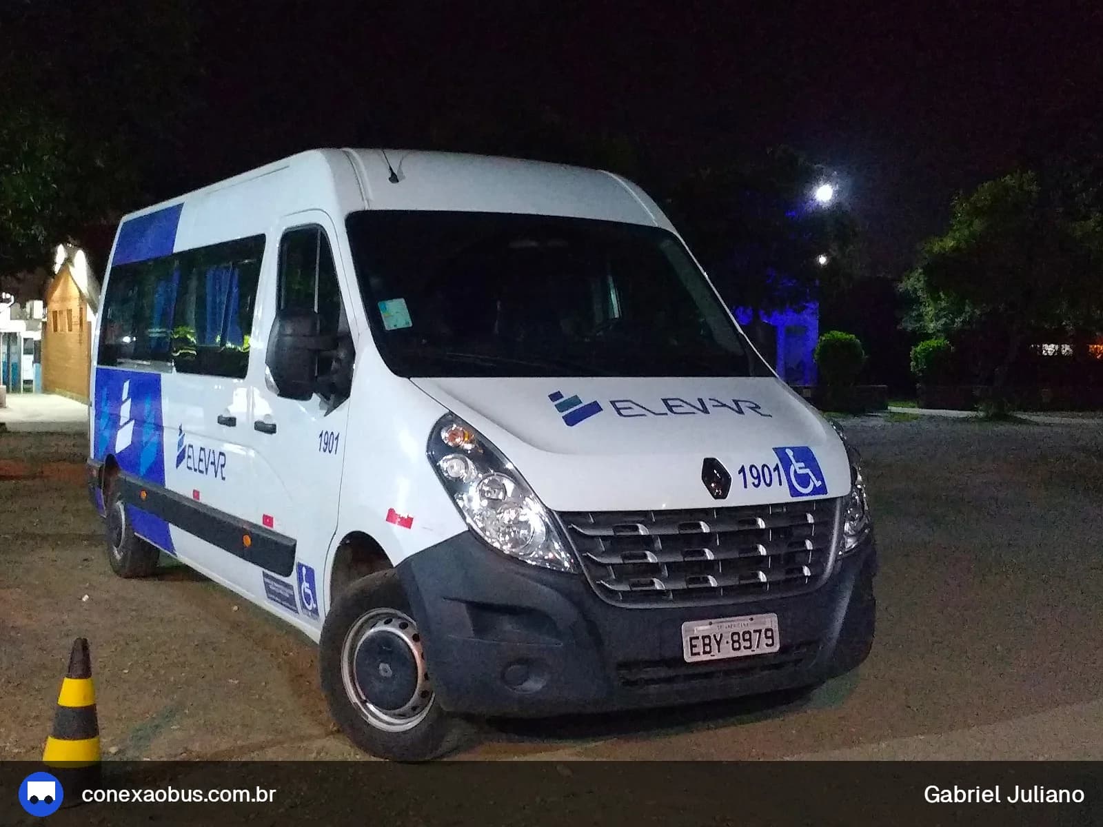 Ônibus Renaut MASTER CLASSYVAN, da Via Ágil | Transporte Coletivo de Piracicaba, prefixo 1901, em Piracicaba-SP