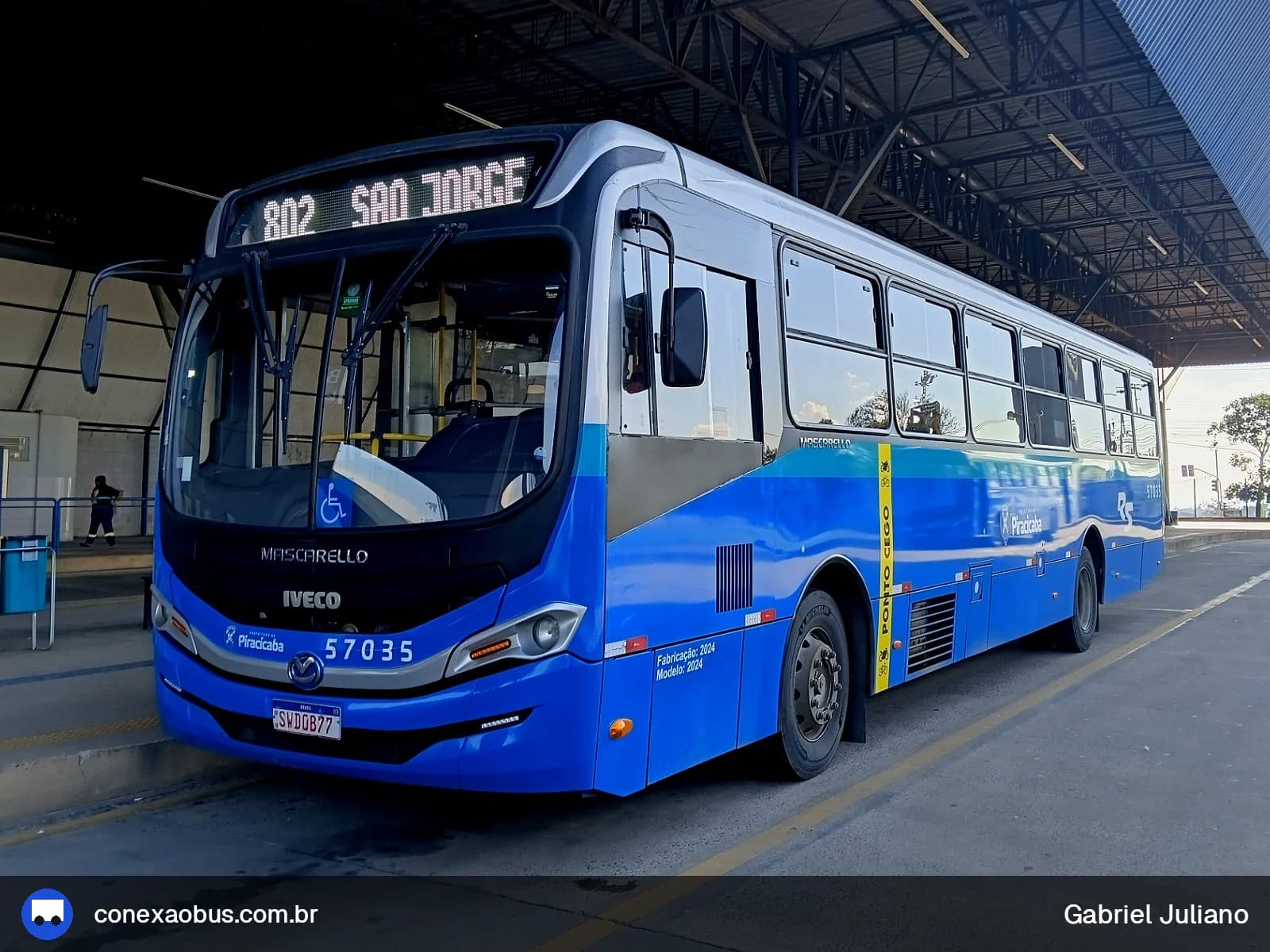 Ônibus Mascarello GRAN Via 2023, da Rápido Sumaré | Pira Mobilidade, prefixo 57035, em Piracicaba-SP