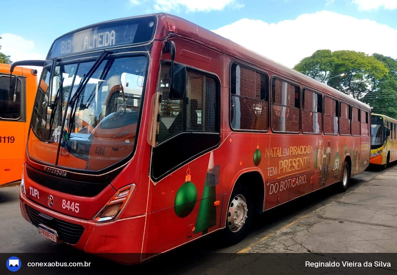 Ônibus Marcopolo Torino 2014, da TUPi | Transporte Urbano Piracicaba, prefixo 8445, em Piracicaba-SP